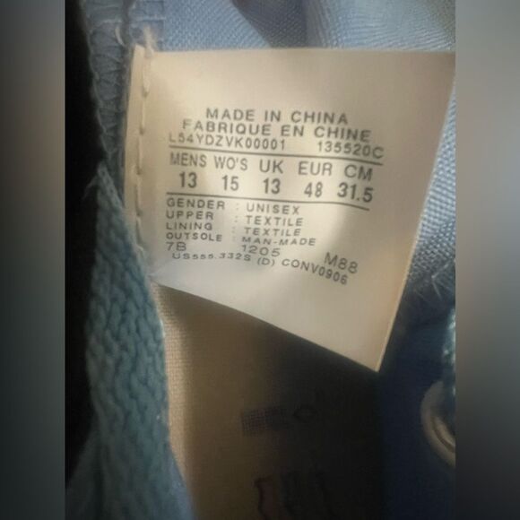 Converse Willie Double Fold Double Tongue Sneakers, high top,. M-13, W -15 - Picture 5 of 13